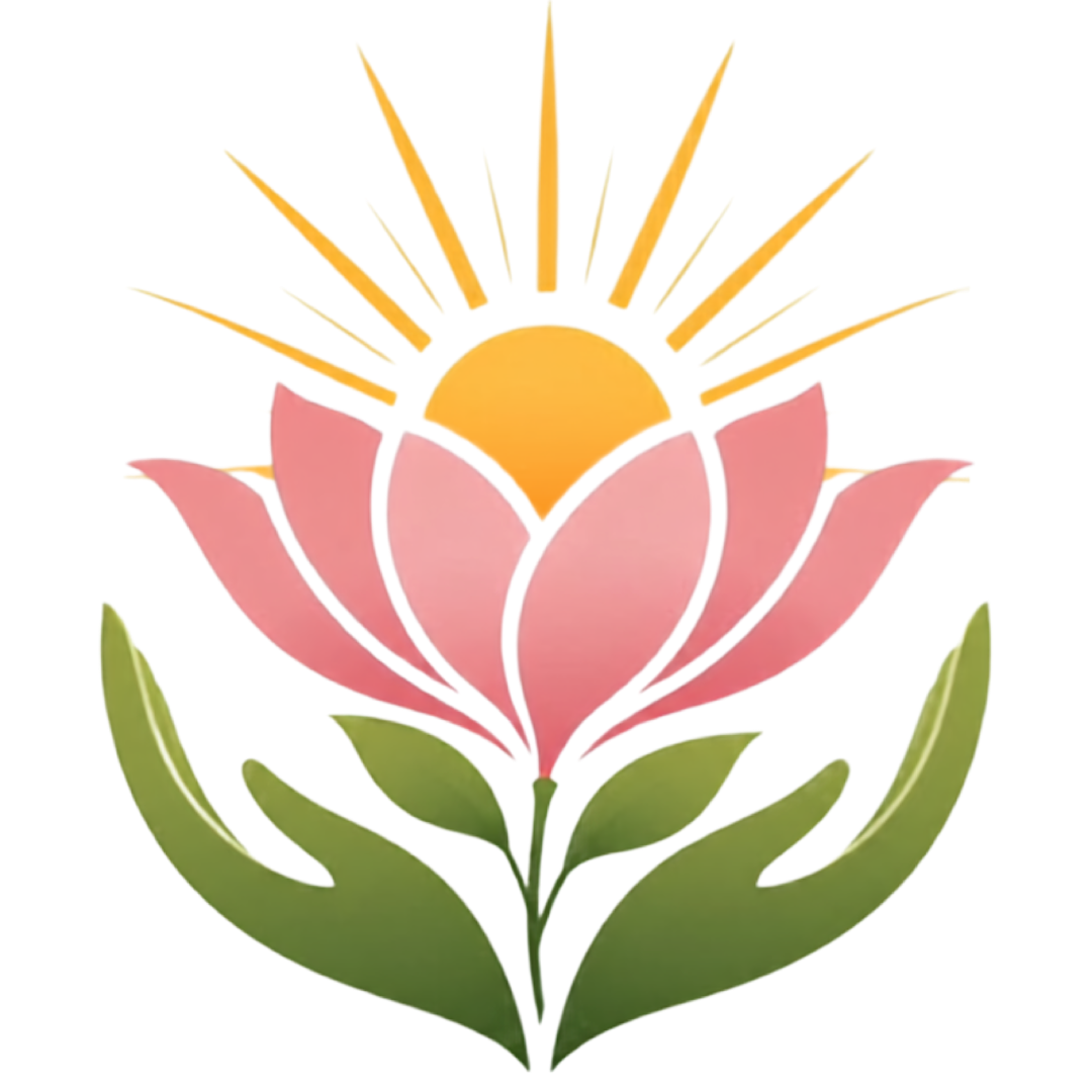Logo institucional completa da Flor do Amanhã
